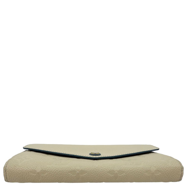 LOUIS VUITTON Sarah Monogram Empreinte Leather Wallet Beige