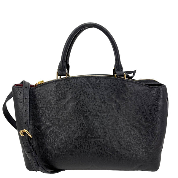 LOUIS VUITTON Petit Palais Monogram Empreinte Leather Shoulder Bag Black