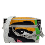 LOUIS VUITTON Soft Trunk Mini Monogram Patchwork Crossbody Bag Multicolor