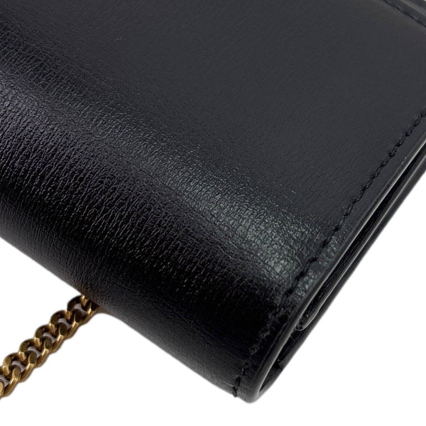 YVES SAINT LAURENT Monogram Sunset Mini Leather Crossbody Bag Black