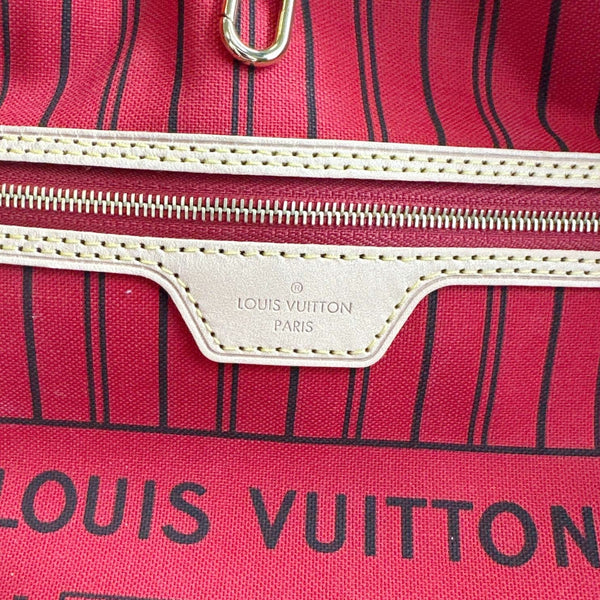 LOUIS VUITTON Neverfull MM NM Monogram Canvas Tote Bag Brown