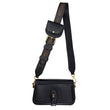 LOUIS VUITTON Officier Pouch Calfskin Leather Shoulder Bag Black
