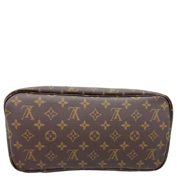 LOUIS VUITTON Neverfull MM NM Monogram Canvas Tote Bag Brown