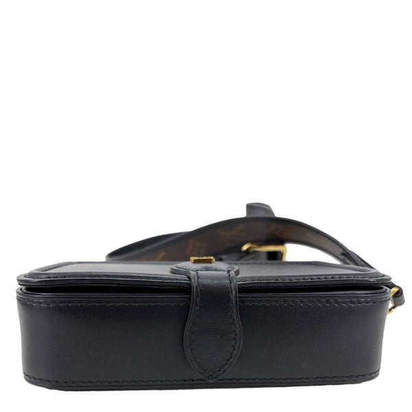 LOUIS VUITTON Officier Pouch Calfskin Leather Shoulder Bag Black