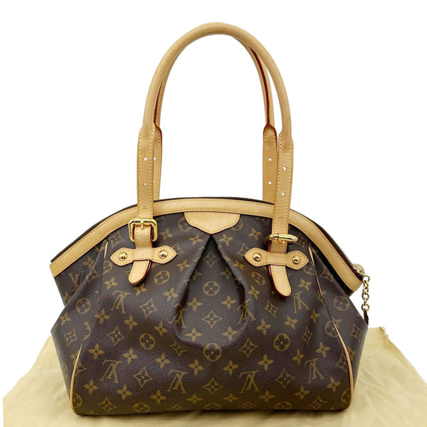 LOUIS VUITTON Tivoli GM Monogram Canvas Satchel Bag Brown