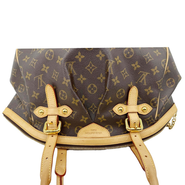LOUIS VUITTON Tivoli GM Monogram Canvas Satchel Bag Brown
