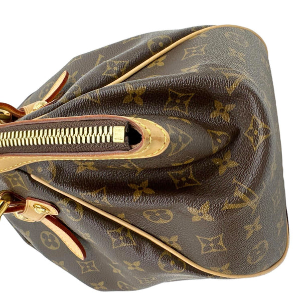 LOUIS VUITTON Tivoli GM Monogram Canvas Satchel Bag Brown