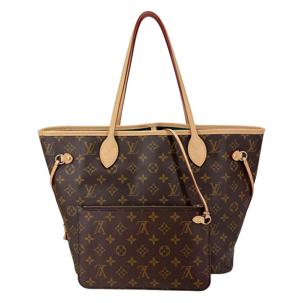 LOUIS VUITTON x Sun Yitian Neverfull MM Rabbit Monogram Canvas Tote Bag Brown