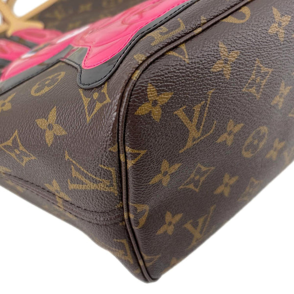 LOUIS VUITTON x Sun Yitian Neverfull MM Rabbit Monogram Canvas Tote Bag Brown