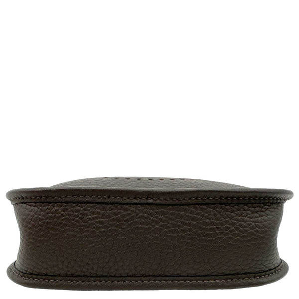 HERMES Evelyne TPM 16 Amazone Clemence Leather Crossbody Bag Dark Brown