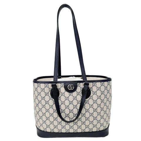 GUCCI Ophidia Medium GG Supreme Canvas Tote Beige 765043