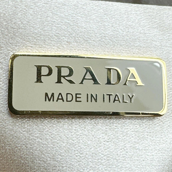 PRADA Cleo Cristal Embellished Satin Shoulder Bag Gold