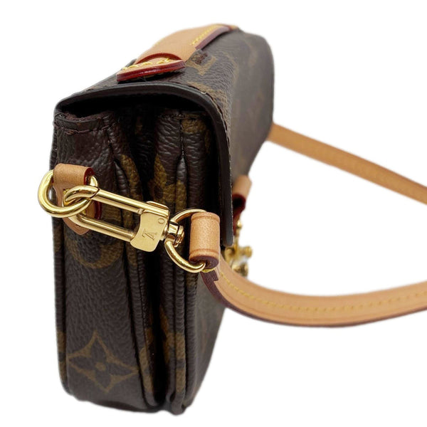 LOUIS VUITTON Metis Pochette Micro Monogram Canvas Shoulder Bag Brown