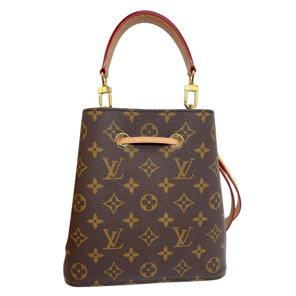LOUIS VUITTON Neonoe BB Monogram Canvas Bucket Bag Brown