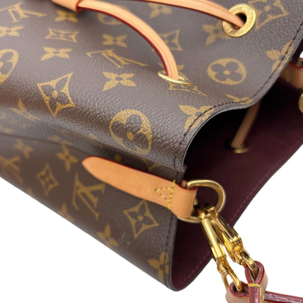 LOUIS VUITTON Neonoe BB Monogram Canvas Bucket Bag Brown
