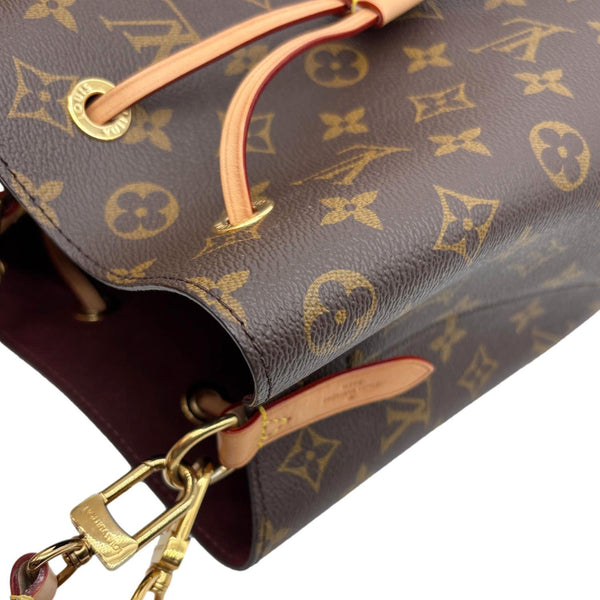 LOUIS VUITTON Neonoe BB Monogram Canvas Bucket Bag Brown