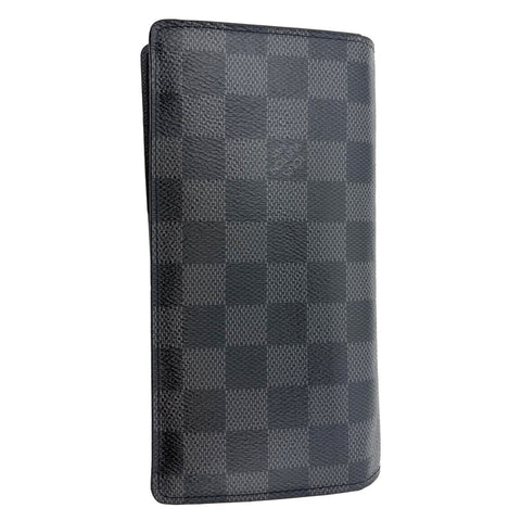 LOUIS VUITTON Brazza Monogram Eclipse Bifold Long Wallet Black