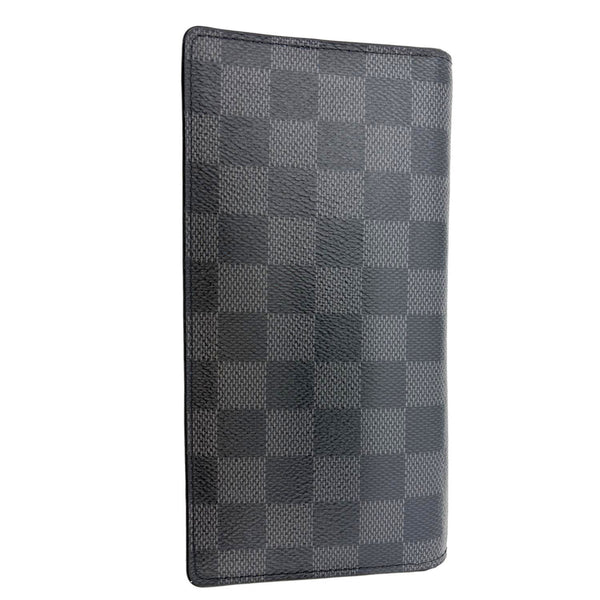 LOUIS VUITTON Brazza Monogram Eclipse Bifold Long Wallet Black