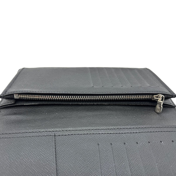 LOUIS VUITTON Brazza Monogram Eclipse Bifold Long Wallet Black