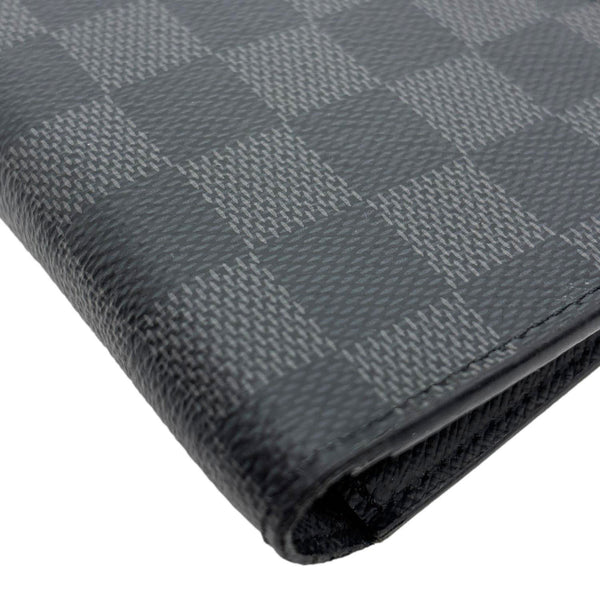 LOUIS VUITTON Brazza Monogram Eclipse Bifold Long Wallet Black