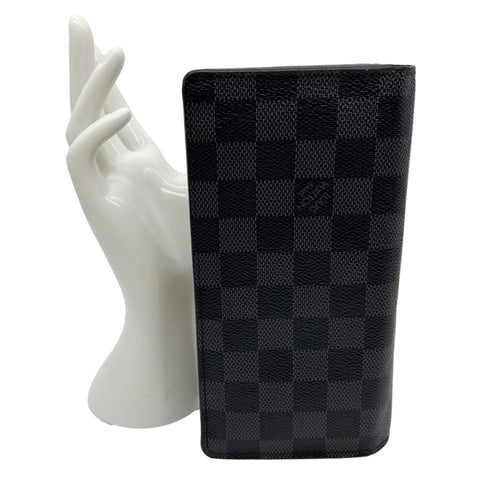 LOUIS VUITTON Brazza Monogram Eclipse Bifold Long Wallet Black