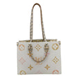 LOUIS VUITTON By the Pool OnTheGo MM Monogram Coated Canvas Tote Bag White