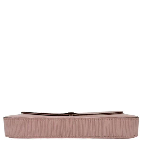 LOUIS VUITTON Felicie Pochette Epi Leather Crossbody Bag Pink