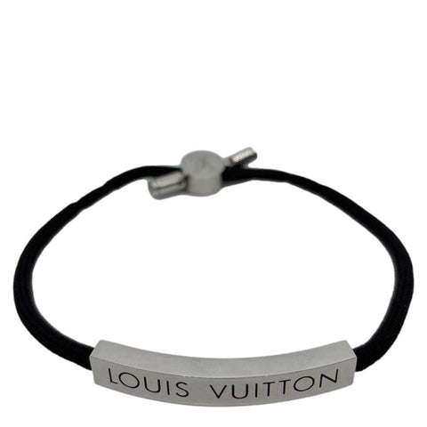 LOUIS VUITTON Space Nylon Bracelet Black