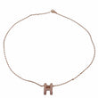 HERMES Pop H Metal Pendant Necklace Rose Dragee