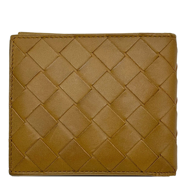 BOTTEGA VENETA Intrecciato Leather Bifold Wallet Brown