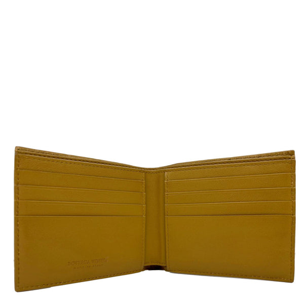 BOTTEGA VENETA Intrecciato Leather Bifold Wallet Brown