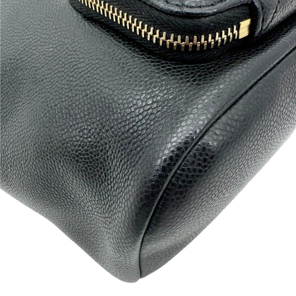 CHANEL Business Affinity Caviar Quilted Leather Drawstring Bucket Bag Black