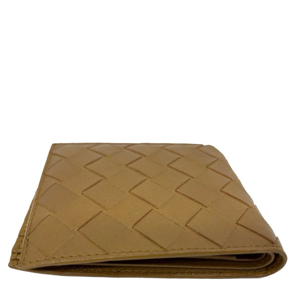 BOTTEGA VENETA Intrecciato Leather Bifold Wallet Brown