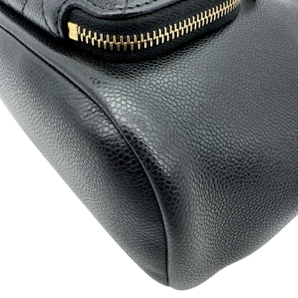 CHANEL Business Affinity Caviar Quilted Leather Drawstring Bucket Bag Black