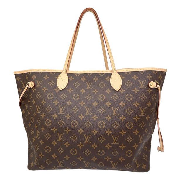LOUIS VUITTON Neverfull GM Monogram Canvas Tote Bag Brown