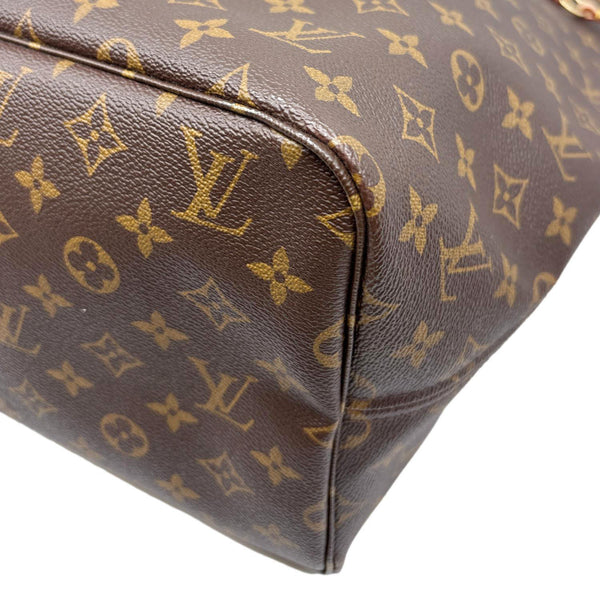 LOUIS VUITTON Neverfull GM Monogram Canvas Tote Bag Brown