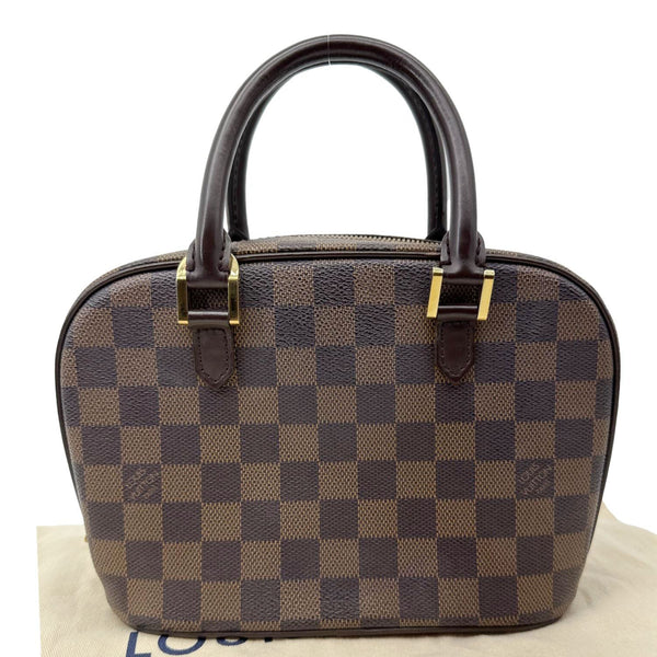 LOUIS VUITTON Sarria Mini Damier Ebene Tote Bag Brown