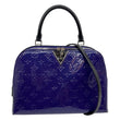LOUIS VUITTON Melrose Monogram Vernis Shoulder Bag Blueberry