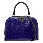 LOUIS VUITTON Melrose Monogram Vernis Shoulder Bag Blueberry