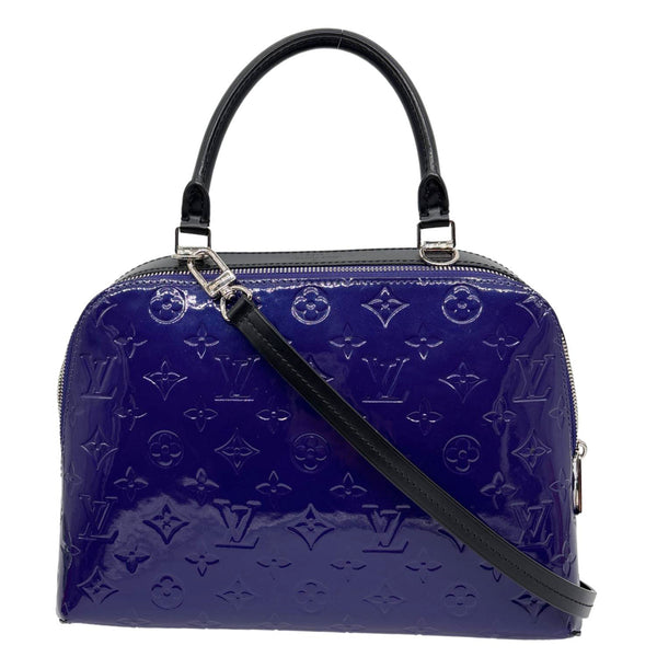 LOUIS VUITTON Melrose Monogram Vernis Shoulder Bag Blueberry