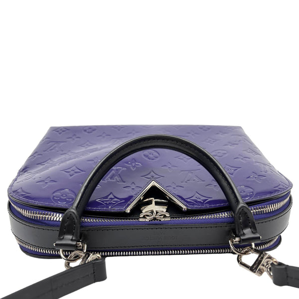 LOUIS VUITTON Melrose Monogram Vernis Shoulder Bag Blueberry