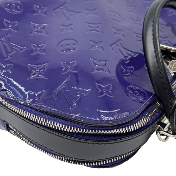 LOUIS VUITTON Melrose Monogram Vernis Shoulder Bag Blueberry