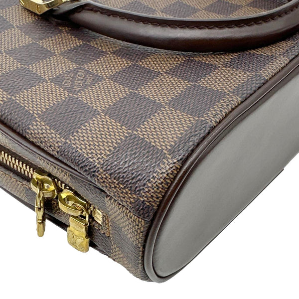 LOUIS VUITTON Sarria Mini Damier Ebene Tote Bag Brown