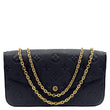 LOUIS VUITTON Felicie Pochette Monogram Empreinte Crossbody Bag Black