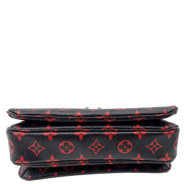 LOUIS VUITTON Metis Pochette Monogram Infrarouge Crossbody Bag Glossy Red