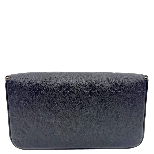 LOUIS VUITTON Felicie Pochette Monogram Empreinte Crossbody Bag Black