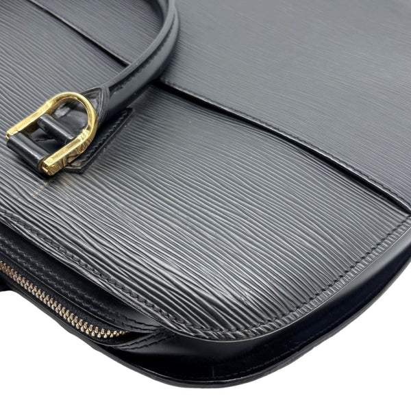 LOUIS VUITTON Sorbonne Epi Leather Briefcase Travel Bag Black