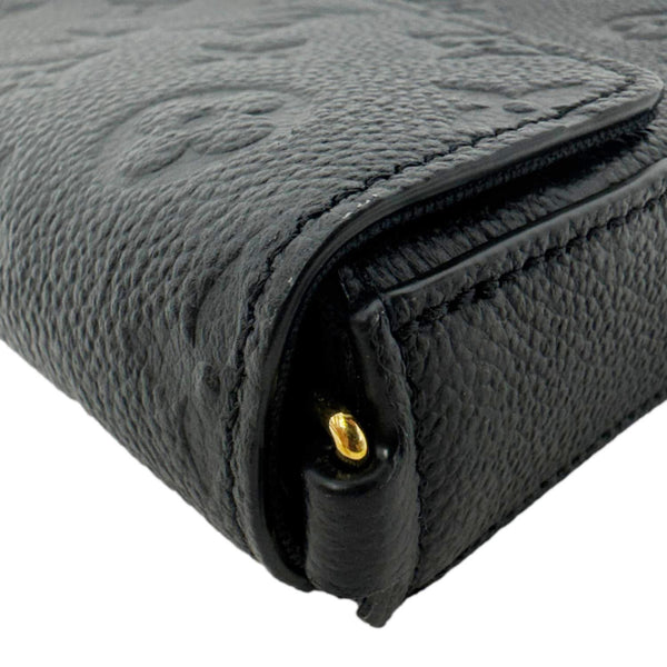 LOUIS VUITTON Felicie Pochette Monogram Empreinte Crossbody Bag Black