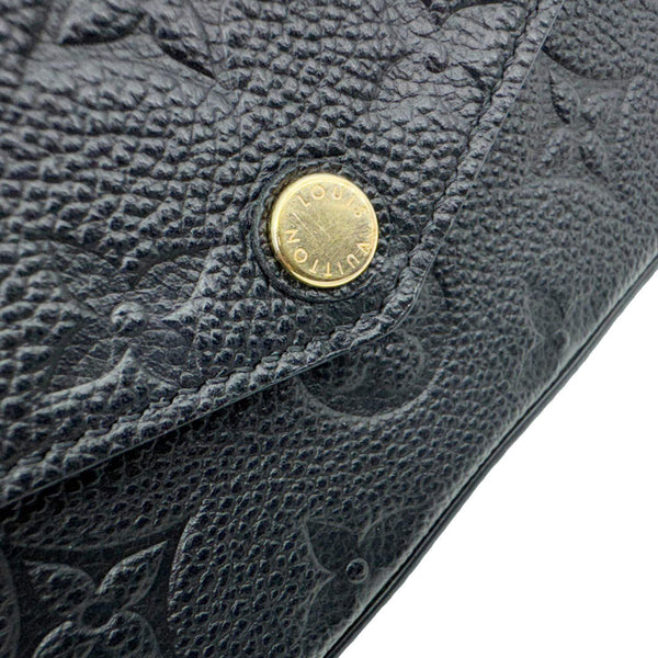 LOUIS VUITTON Felicie Pochette Monogram Empreinte Crossbody Bag Black