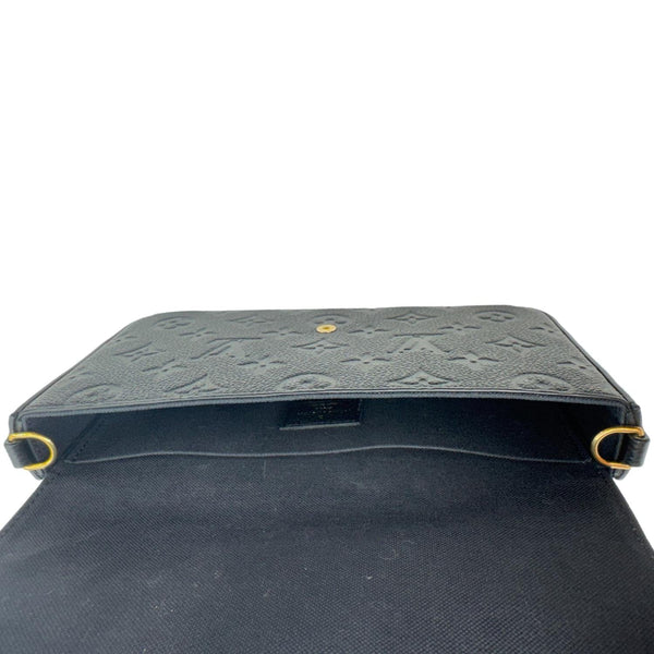 LOUIS VUITTON Felicie Pochette Monogram Empreinte Crossbody Bag Black